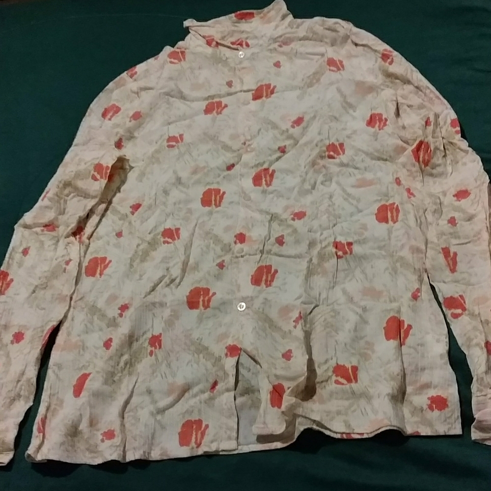 Soft cotton blouse printed